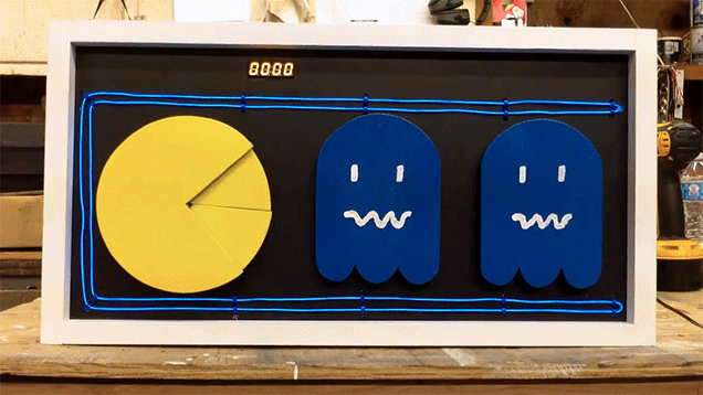 Pac-Man Clock